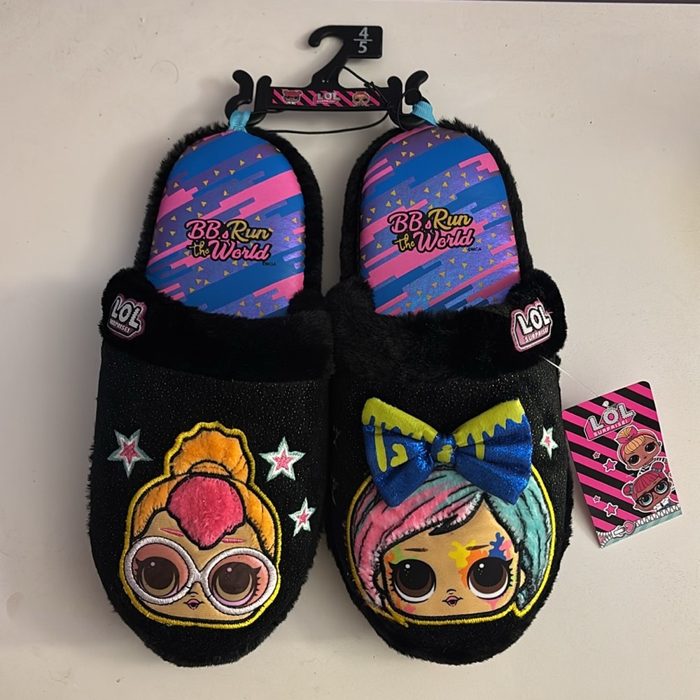 LOL Surprise Slippers - NWT - Girls 4/5
